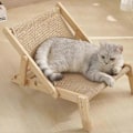 Miniatyrbillede 2 af 5: Kattesisal Loungestol Sisal Skraber Hævet Seng