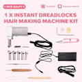 Miniatyrbild 4 av 5: Halvautomatisk DIY Dreadlock-maskin för långt mänskligt hår EU-kontakt