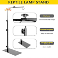 Miniatyrbillede 5 af 5: Reptil Lampestand, Justerbar 35-81 cm Varmelampestand