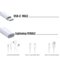 Miniatyrbillede 5 af 5: USBC Han til for interface Hun Kabel Konverter til IPhone16,A