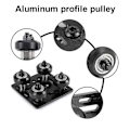 Miniatyrbillede 5 af 5: 3D Printer 2020 Aluminium Profil Remskive V-Slot Byggeportalplade