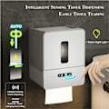 Miniatyrbild 5 av 5: Smart Touchless Toalettpappershållare, Elektronisk Sensor Pappershanddukshållare, med Nattlampa, USB-laddning