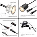 Pikkukuva 3 / 5: Upotettu LED-terassivalo suojuksella S 32mm, LED Ing Ip67, 12V pienjännite