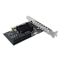 Miniatyrbild 1 av 5: PCI-E SATA Expansionskort PCI-E X1/X4 till SATA3.0 6 Port Riser Adapter
