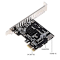 Miniatyrbild 3 av 4: Dator Pcie Till Usb3 Typ-e Front Typ-c 19p 20p Expansionskort Självförsörjande