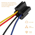 Miniatyrbild 4 av 4: 5 st Reläsockelbas Hållare Auto Mini Relä 12V 40A Relä Universalrelä för Bil