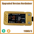 Miniatyrbild 2 av 5: Uppgraderad Nerdminer 118KH/S BTC Solo Lottery Miner Mini ASIC Miner Bitcoin BTC Miner med Färgskärm Nerd Miner