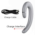 Miniatyrbild 3 av 5: Bluetooth Hörlurar Med Öronkrok Headset Utan Öronproppar Med Mikrofon-Silver
