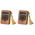 Miniatyrbild 2 av 5: 8-tons sapele vattendroppe medium kalimba C