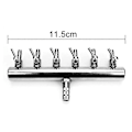 Miniatyrbillede 5 af 5: Akvarie Luftkontrolventil, Akvarie Luftventil, Metal Rustfrit Stål Fordelingsventil, Luftstrømsfordeler Splitter Til Luftpumpe