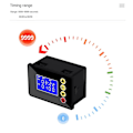 Miniatyrbild 2 av 5: Programmerbar Digital Strömbrytare Relä Kontroll Tid Kontroller Fördröjningsrelä Cykeltiming På/Av AC110-220V