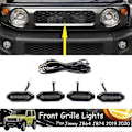 Miniatyrbild 2 av 5: Led Front Grill Lampor Vitt Ljus Extern Grill För Jimny Jb64 Jb74 2019 2020 2021 Hög Version
