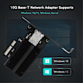 Miniatyrbillede 4 af 5: 10 Gbps AQC113 PCIE til RJ45 Netværkskort 1G/2.5G/5G/10Gbps RJ45 Interface Ethernet Kablet LAN Adapter til Desktop Win10/11