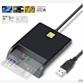Miniatyrbild 2 av 5: USB Smart Card Reader DNIE ATM CAC IC ID SIM-kortläsare för Windows Linux