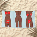 Miniatyrbild 4 av 5: Strandhandduk Absorberande Mjuk Mikrofiber Strandhandduk Snabbtorkande Sexig Badhandduk för Badrum Pool Camping Resor