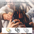Miniatyrbillede 2 af 5: 1 Sæt Oplukker Ring Arbejdsbesparende Høj Holdbarhed Rustfrit Stål Flaskeåbner Ring til Pub Golden US 7