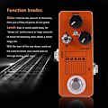 Miniatyrbillede 3 af 5: D250X Mini Preamp Guitar Effekt Pedal med True Bypass Switch