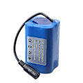 Miniatyrbild 3 av 4: T188 2011-5 H18 C18 Fjärrkontroll Fiske Bete Båt Reservdel 7.4v 5200mah/12000mah Batteri/motor/laddare/3-i-1 Laddningskabel 2PCS