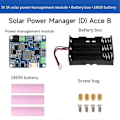 Miniatyrbild 5 av 5: Power Manager Modul+3xBatteri+Fodral MPPT Stöder 6V-24V Solpanel