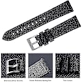 Miniatyrbild 4 av 5: Klockarmband i canvasläder för män, canvasarmband med snabbkoppling, fler färger