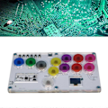 Miniatyrbild 4 av 5: RP2040 Fighting Keyboard+12PCS Tangenter för Joystick 6 Tekken Spel Täckt Punk B