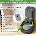 Miniatyrbild 2 av 5: Dammsugarpåsar Automatiska smutspåsar (3 st) Kompatibla med Irobot Roomba I7 I7+/Plus I3+ I6+ I8+ S9+