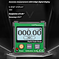Miniatyrbillede 3 af 5: LCD Magnetisk Digital Hældningsmåler Vinkelmåler Green