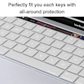 Pikkukuva 4 / 5: Erittäin ohut näppäimistön suojus, yhteensopiva Macbook Pro:n kanssa Touch Bar 13/15 tuumaa (A1706 / A1707) -näppäimistö - US-asettelu (hopea)