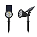 Miniatyrbild 1 av 5: 2 Markspikslampor, Solcellsdrivna Utomhuslampor för Gräsmattan, Spotlights, Gårdslampor, Plug-in RGB Landskapslampor, 7 Vita LED-lampor