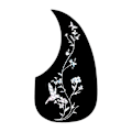 Miniatyrbild 1 av 5: Gitarr Anti-Slip Platta Droppformad Akustisk Klassisk Gitarr Plektrumskydd Anti-Rep Fjäril