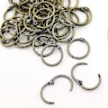 Miniatyrbillede 1 af 5: 50 stk. 1\" Bronze Bogring Metal Løsblad Bogbinder Hængslet Spænderinge Scrapbog Skitsebog Håndværk Fotoalbum DIY Bindering 25,4 mm