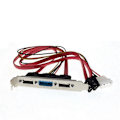 Pikkukuva 1 / 5: PC DIY SATA - ESATA ja 4-nastainen IDE Molex -virtalähde PCI-kiinnikekaapeli