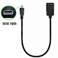 Miniatyrbillede 3 af 5: Mini 5P Type C Hun til 8-Pin Mini B Han Opladerkabel B