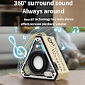 Pikkukuva 3 / 5: Kannettava HiFi-subwoofer, pieni langaton kaiutin surround-äänellä