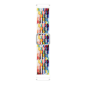 Miniatyrbillede 1 af 5: Urrem Elastisk Justerbar Nylon Flettet 20mm/22mm Armbånd Håndledsrem Udskiftning Kompatibel Samsung Rainbow Number 2 20 mm