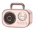 Miniatyrbild 1 av 5: Retro Bluetooth Högtalare Subwoofer Mini Högkvalitativ Skrivbordshögtalare Bärbar Hemhögtalare - Rosa