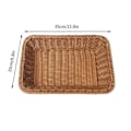 Miniatyrbillede 2 af 5: Håndlavede Rattan Arbejde Opbevaringsbakker Frugt Grøntsager Brødkurve
