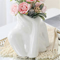 Miniatyrbillede 4 af 5: Blomstervase i nordisk stil, kvindekrop, halvt ansigt, blomsterpotte, vase A
