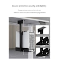 Miniatyrbillede 3 af 5: Universal PC-kabinet Holder Justerbar Værtsboks Stand Sort
