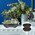 Pikkukuva 4 / 4: 2 kpl Bonsai-harjoitusruukku puutarhanhoitoon Bonsai-ruukku kasvien viljelyyn puutarhaan soikea kasviastia