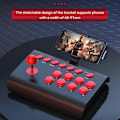 Pikkukuva 5 / 5: Joystick-ohjain 3-tilan liitännällä PS4/PS3/Xbox One/Switch -konsoleille (musta punainen)