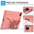 Miniatyrbillede 4 af 5: Børnetablet Cover til Pro 11 tommer 2024 Stødsikkert Cover Skal Stativ Etuier EVA Stativ Etui Pink