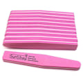 Miniatyrbild 1 av 5: Nagelbuffer Block Fil Svamp Tvättbar Dubbelsidig 100/180 Akryl Nagelpoleringsfil - Rosa