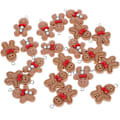 Miniatyrbild 3 av 3: 20 st Hartsberlocker Mini Pepparkaksgubbe Pärlor Pepparkaksgubbe Berlocker För Smyckestillverkning