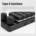 Miniatyrbild 4 av 5: Mini Gaming Keypad Hotswap Macropad Svart