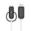 Pikkukuva 1 / 5: 2 kpl Silikoninen Latauskaapelin Suojakotelo Murtumaton Datalinjan Johdon Suoja Käämisuojus Kaapelin Kääre Yhteensopiva Iphone Androidille Typelle Black Android