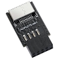 Miniatyrbild 1 av 5: USB 2.0 Frontpanel Header USB 9Pin till USB 2.0 Typ-E