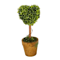 Miniatyrbillede 5 af 5: Plastik Have Græs Bold Topiary Træ Pot Tørret Plante til Bryllupsdekoration (Hjerteformet)