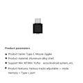 Miniatyrbild 4 av 5: USB C Mus Jiggler Odetekterbar Automatisk Typ C Mus Silver