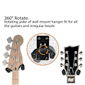 Miniatyrbild 4 av 5: Gitarr Väggfäste Väggkrok Musikinstrument Display Krok för Akustisk, Elgitarr, Banjo, Bas, Ukulele